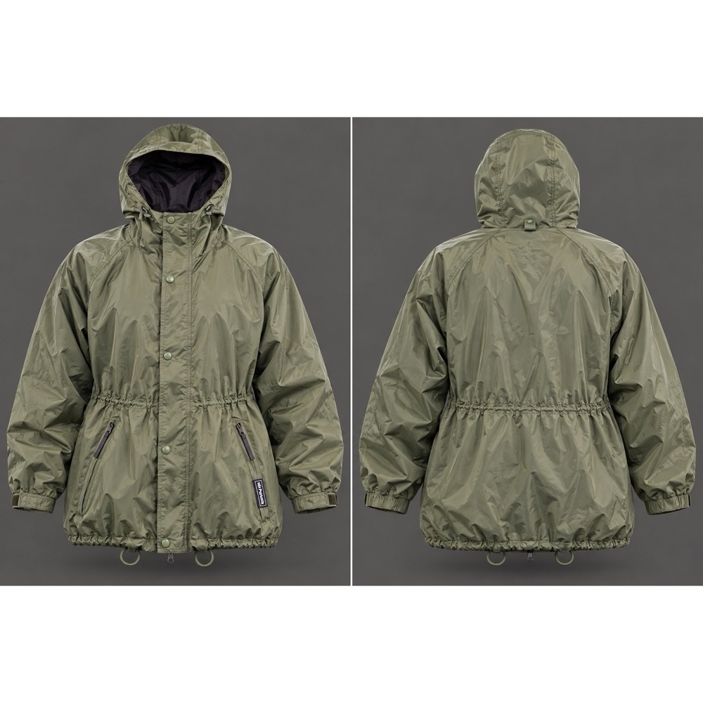 Helly Hansen Dubliner Waterproof hooded Jacket XXL Green Full Zip Outdoor Rain